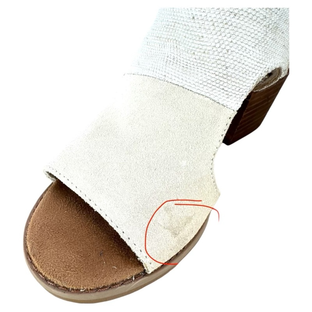 TOMS | Eliana 6 Cream Block Heels - Picture 9 of 9